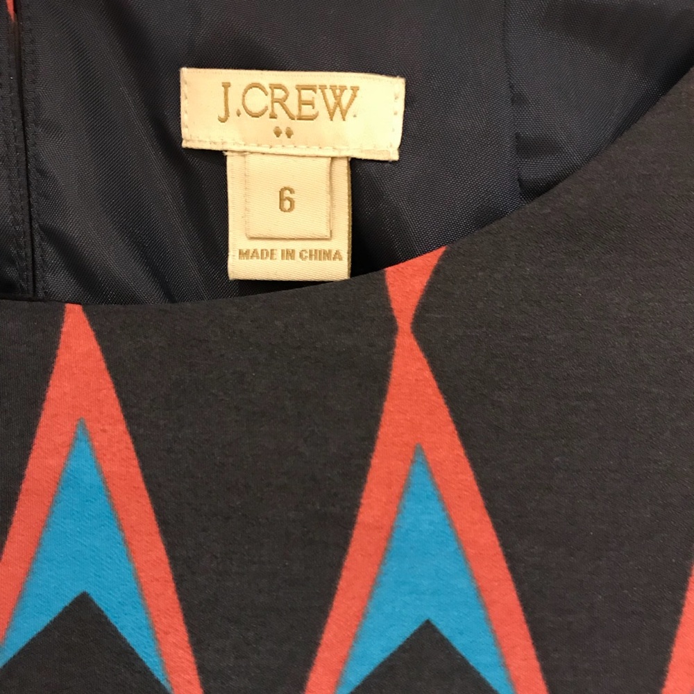 Never Worn! Patterned Shift J.Crew Short Dress - image 2